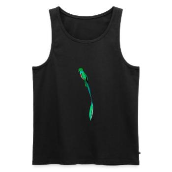 Guatemala Quetzal Chapin Guate Antigua Tikal Maya - Débardeur bio Premium Homme - noir - Devant - AI Model Male 178 light (178cm)
