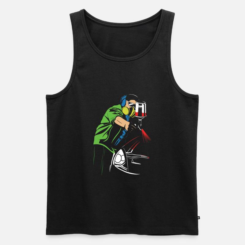 Der tollste Beruf der Welt - Männer Premium Bio Tank Top - Schwarz