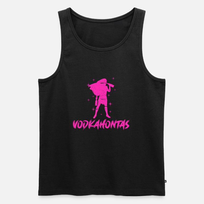 Vodkahontas Geschenk - Männer Premium Bio Tank Top - Schwarz