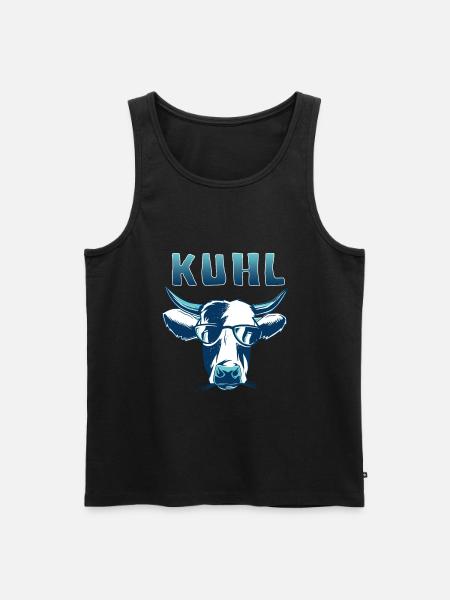 Cool cows - Men's Premium Organic Tank Top - black