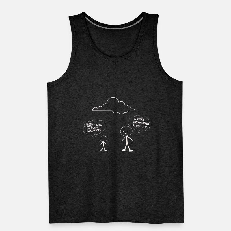 Vater und Sohn Linux Männer Premium Bio Tank Top