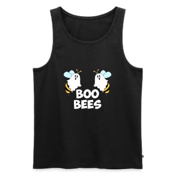 Boo Bees Halloween Bees - Men's Premium Organic Tank Top - black - Front - AI Model Male 178 light (178cm)