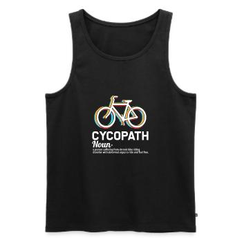 Bike Riding Funny - Männer Premium Bio Tank Top - Schwarz - Vorne - AI Model Male 178 light (178cm)