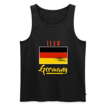 Team Germany Gift Sport Home fier - Débardeur bio Premium Homme - noir - Devant - Michal (187cm)