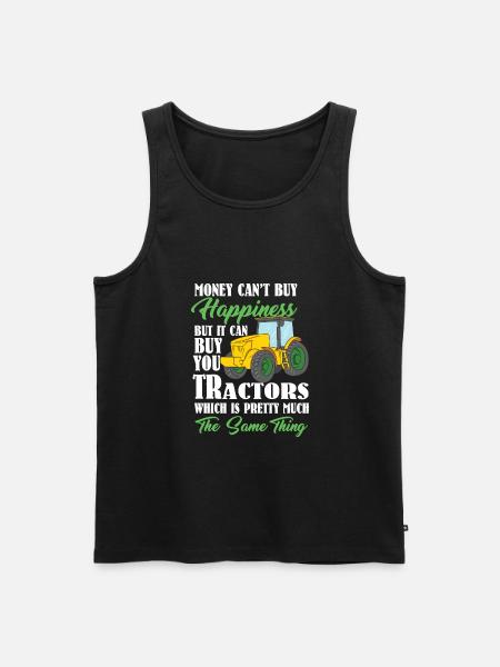 Gratulerer med traktor traktor - Premium økologisk Tanktop for menn - svart
