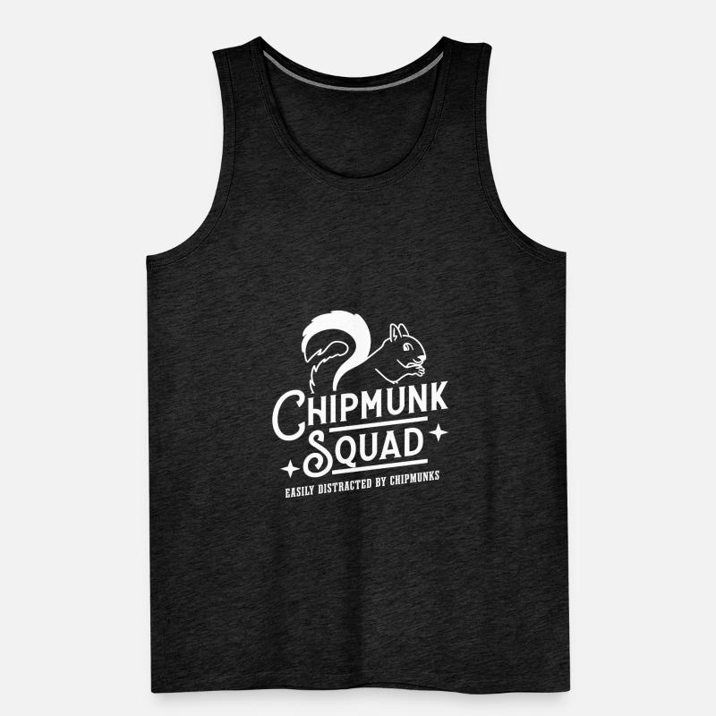Chipmunk Squad Squirrel Forest Animal Men's Premium Organic Tank Top