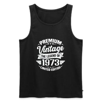 Jahrgang 1973 Limited Edition - Männer Premium Bio Tank Top - Schwarz - Vorne - Michal (187cm)