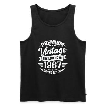 Vintage 1967 Édition Limitée - Débardeur bio Premium Homme - noir - Devant - Michal (187cm)