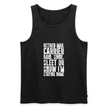 front 77181608379614586 - Men's Premium Organic Tank Top - black - Front - AI Model Male 178 light (178cm)