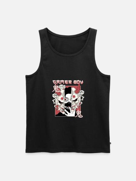 ANIME BOYS2 GAMERBOY - Men's Premium Organic Tank Top - black