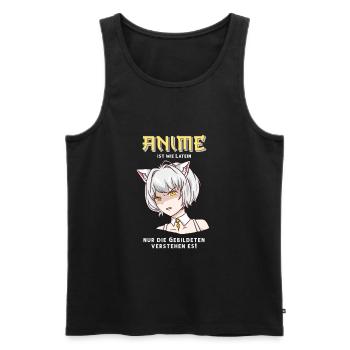 front 37031645650896319 - Männer Premium Bio Tank Top - Schwarz - Vorne - Michal (187cm)