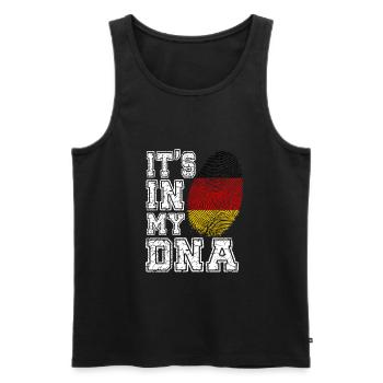 It's In My DNA Germany German Gift - Männer Premium Bio Tank Top - Schwarz - Vorne - Michal (187cm)
