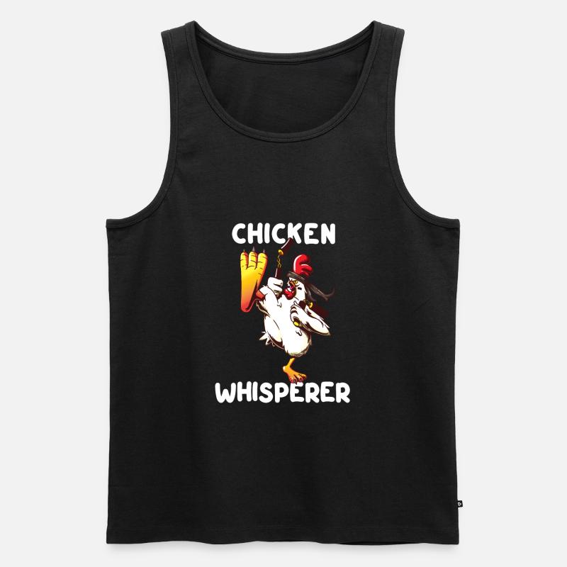 front 93291611242346535 - Männer Premium Bio Tank Top - Schwarz