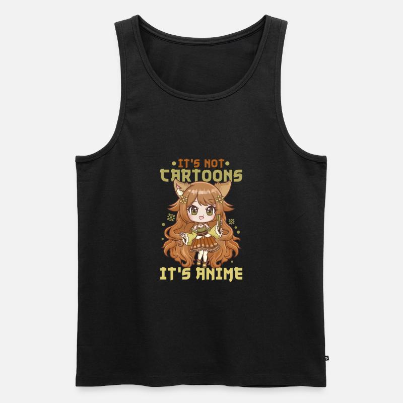 front 61241665578998084 - Männer Premium Bio Tank Top - Schwarz