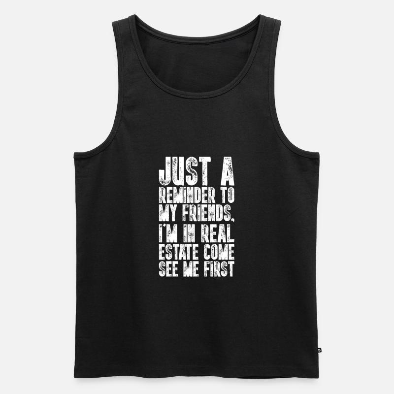 front 76361608402265142 - Männer Premium Bio Tank Top - Schwarz