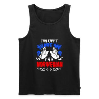 Scare Norwegian - Männer Premium Bio Tank Top - Schwarz - Vorne - AI Model Male 178 light (178cm)