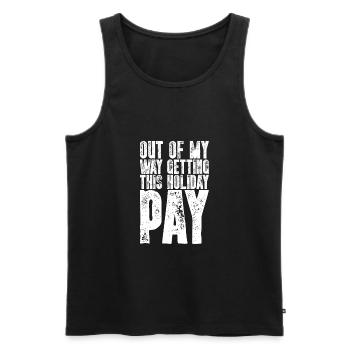 front 75301608379562769 - Men's Premium Organic Tank Top - black - Front - AI Model Male 178 light (178cm)