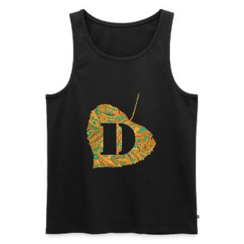 Sheet E 95 D - Men's Premium Organic Tank Top - black - Front - AI Model Male 178 light (178cm)