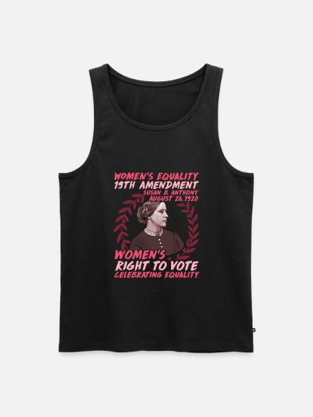 Woman Rights 1 - Men's Premium Organic Tank Top - black