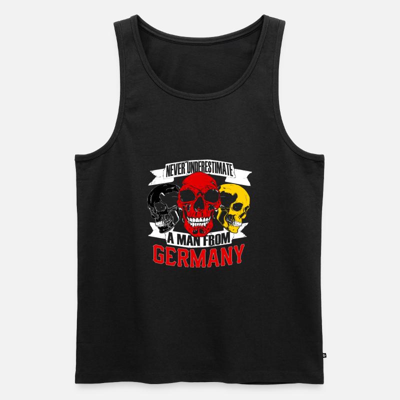NeverUnderestimate Germany - Men's Premium Organic Tank Top - black