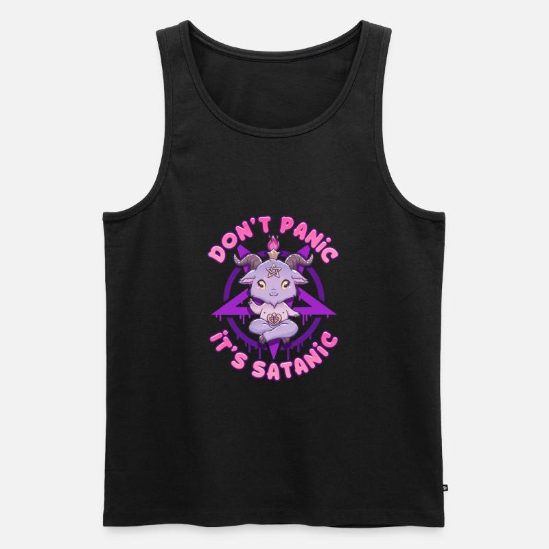 front 13891603213662425 - Männer Premium Bio Tank Top - Schwarz