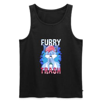 Furry Trash I Furries Convention I Anime Cosplay - Männer Premium Bio Tank Top - Schwarz - Vorne - AI Model Male 178 light (178cm)
