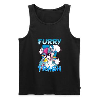 Furry Trash I Furries Convention I Anime Cosplay - Männer Premium Bio Tank Top - Schwarz - Vorne - AI Model Male 178 light (178cm)
