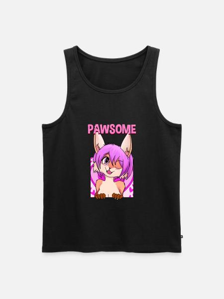 Pawsome I Furry Fandom Cospaly - Men's Premium Organic Tank Top - black