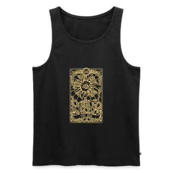 The Sun I Goth Tarot Card I Fortune Teller - Men's Premium Organic Tank Top - black - Front - Michal (187cm)