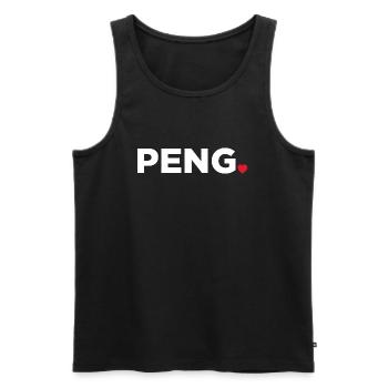 Peng - Débardeur bio Premium Homme - noir - Devant - Michal (187cm)
