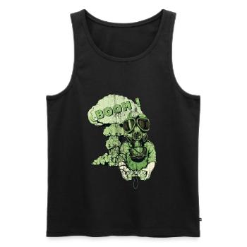 BOOM - jeu gamer joueur joueur joueur cadeau - Débardeur bio Premium Homme - noir - Devant - Michal (187cm)