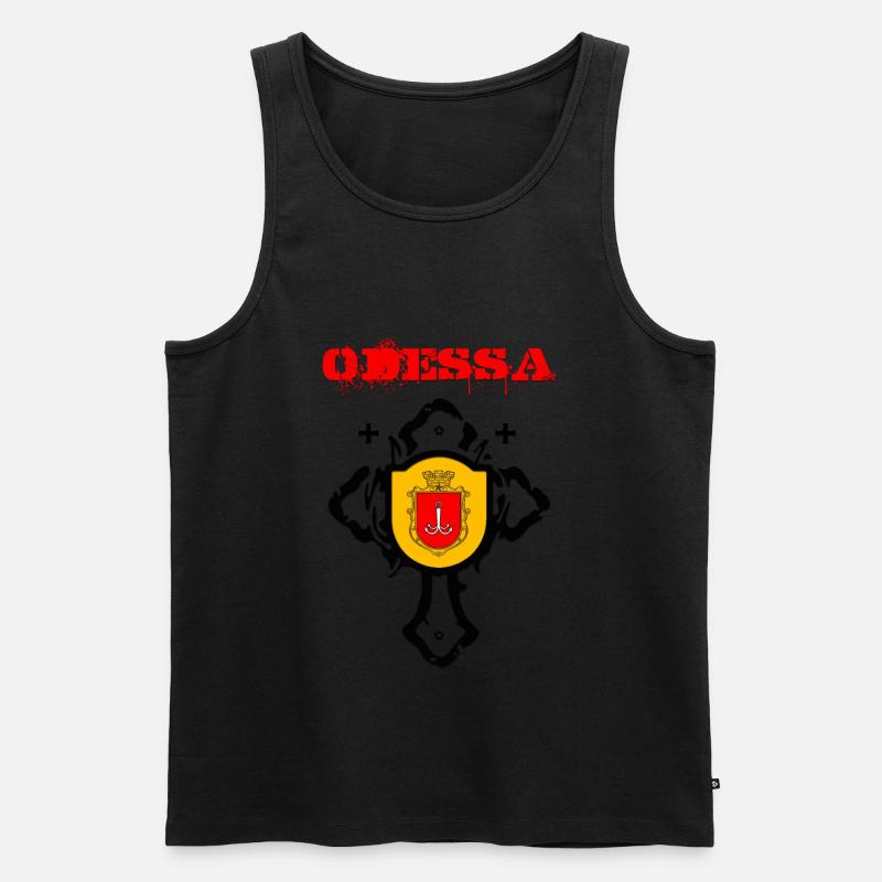 Odessa - Männer Premium Bio Tank Top - Schwarz