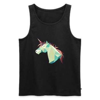 Cheval - Débardeur bio Premium Homme - noir - Devant - Michal (187cm)