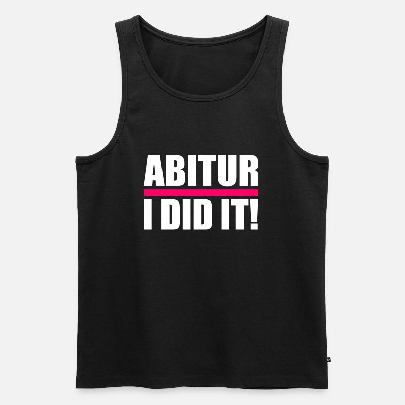 Abitur - Männer Premium Bio Tank Top - Schwarz