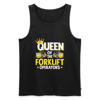 Forklift Driver Forklift Operator - Men's Premium Organic Tank Top - black - Front - Michal (187cm)