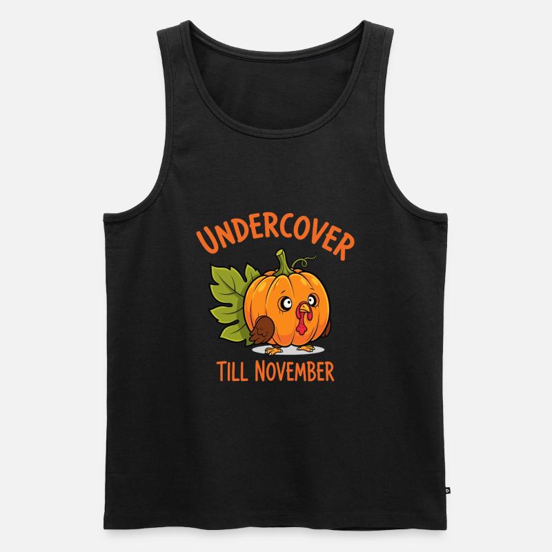 Undercover Truthahn - Männer Premium Bio Tank Top - Schwarz