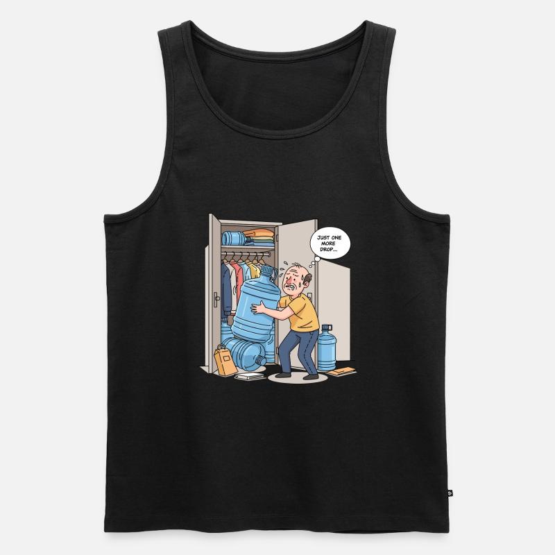 Nur ein weiterer Tropfen... - Männer Premium Bio Tank Top - Schwarz