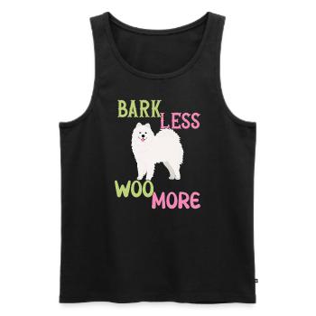 Bark less - Woo more - Débardeur bio Premium Homme - noir - Devant - Michal (187cm)