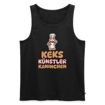 Keks Künstler Kaninchen - Kaninchen backen - Männer Premium Bio Tank Top - Schwarz - Vorne - Michal (187cm)