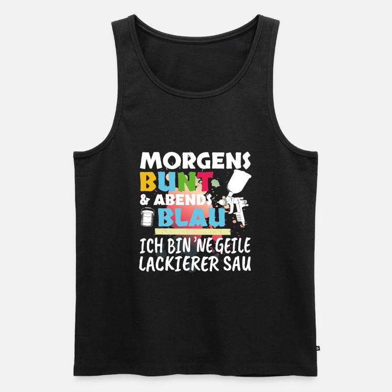 Lackierer Geschenk - Männer Premium Bio Tank Top - Schwarz