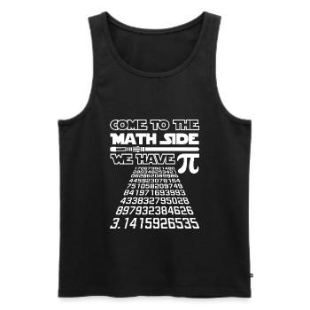 Venez au côté des maths, nous avons le thé Pie Pi Day - Débardeur bio Premium Homme - noir - Devant - Michal (187cm)