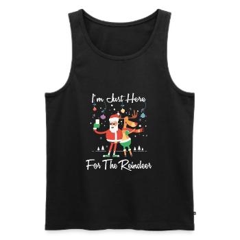 Santa et Rudolph Noël Noël Noël - Débardeur bio Premium Homme - noir - Devant - Michal (187cm)