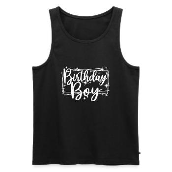 Birthday Boy - Geburtstagsparty Geschenk für Kinder Jungen - Männer Premium Bio Tank Top - Schwarz - Vorne - Michal (187cm)