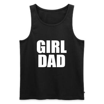 Girl dad - Männer Premium Bio Tank Top - Schwarz - Vorne - AI Model Male 178 light (178cm)