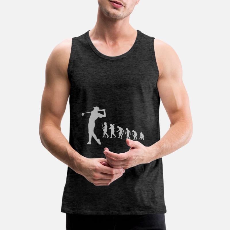 Evolution Golfeur Evolution Evolution Age de Pierre Débardeur bio Premium Homme