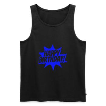 Happy Birthday - Männer Premium Bio Tank Top - Schwarz - Vorne - Michal (187cm)