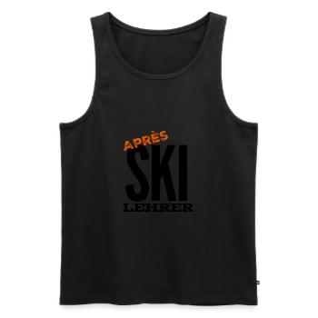 Apres ski instructor skiing holiday skiing - Men's Premium Organic Tank Top - black - Front - Michal (187cm)