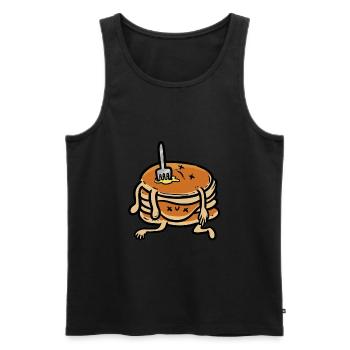 crêpes mortes crêpes mortes - Débardeur bio Premium Homme - noir - Devant - Michal (187cm)