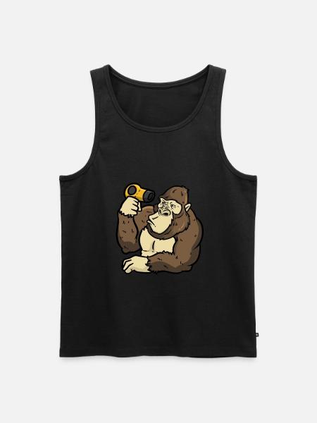 Stylist gorilla - Men's Premium Organic Tank Top - black
