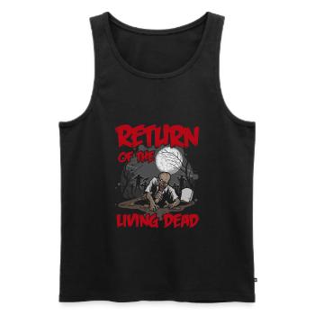 Living Dead Untote - Männer Premium Bio Tank Top - Schwarz - Vorne - AI Model Male 178 light (178cm)